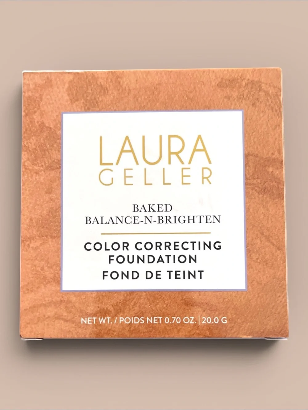 LAURA GELLER Baked Balance-n-Brighten Color Correcting Foundation Gold Med .7 Oz